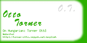 otto torner business card