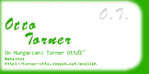 otto torner business card